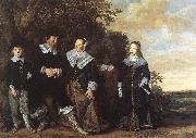 HALS, Frans Family Group in a Landscape Spain oil painting reproduction